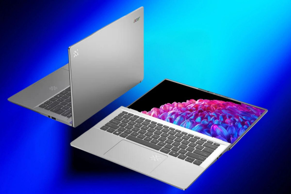 Новые ноутбуки Acer Swift AI с процессорами Intel, У Qualcomm и AMD время автономной работы составляет 24 часа